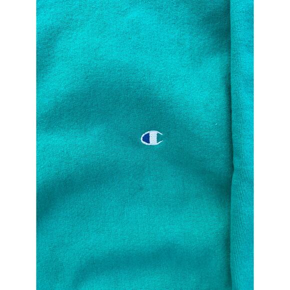 Champion Reverse Weave Crewneck Sweatshirt Teal Men’s XL - Picture 3 of 6